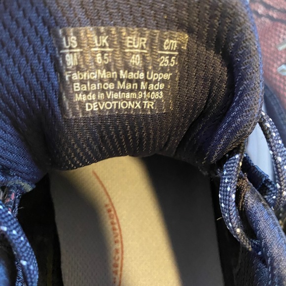 Ryka Devotion X TR Womens Navy Pink Training Shoes Sneakers 9M 914083 - Picture 6 of 9